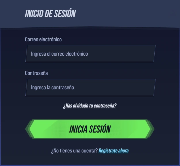 VegasHero Casino login page with email and password fields