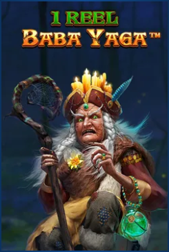 Baba Yaga slot game with witch, staff, and potion