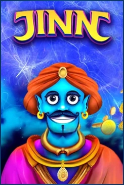 Jinn slot game with blue genie and gold coins